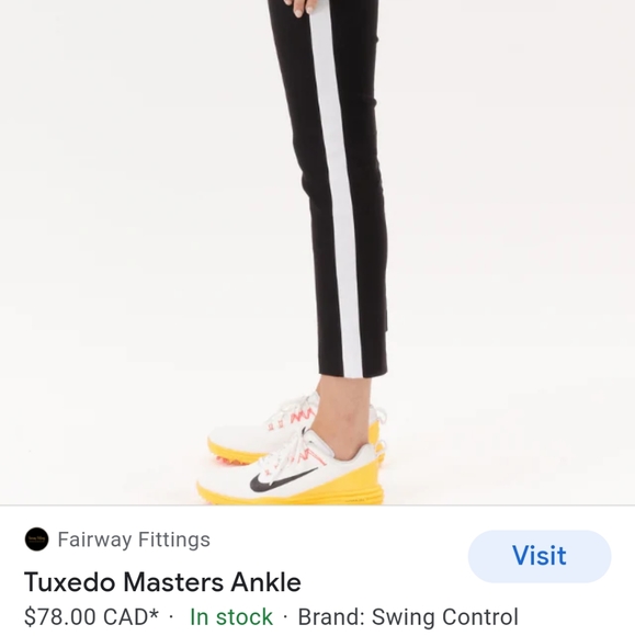 Swing master tuxedo masters ankle golf pants - Picture 7 of 7